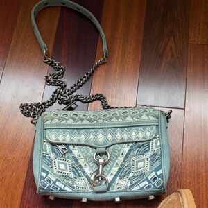 Rebecca Minkoff Geometric Blue Crossbody Bag